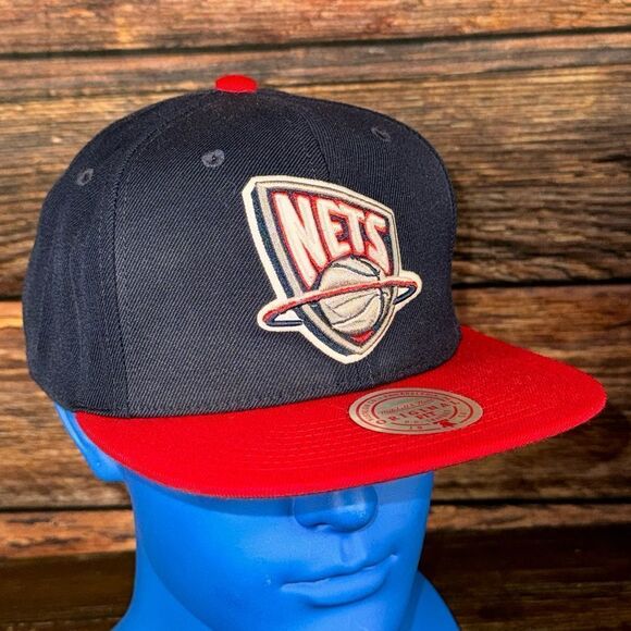 Mitchell & Nets New Jersey Nets SnapBack Hat - Picture 1 of 7